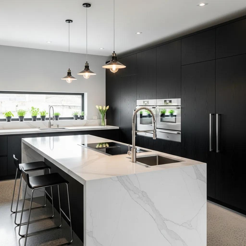 Modern kitchen remodeling services by Evert Construction enhancing home functionality