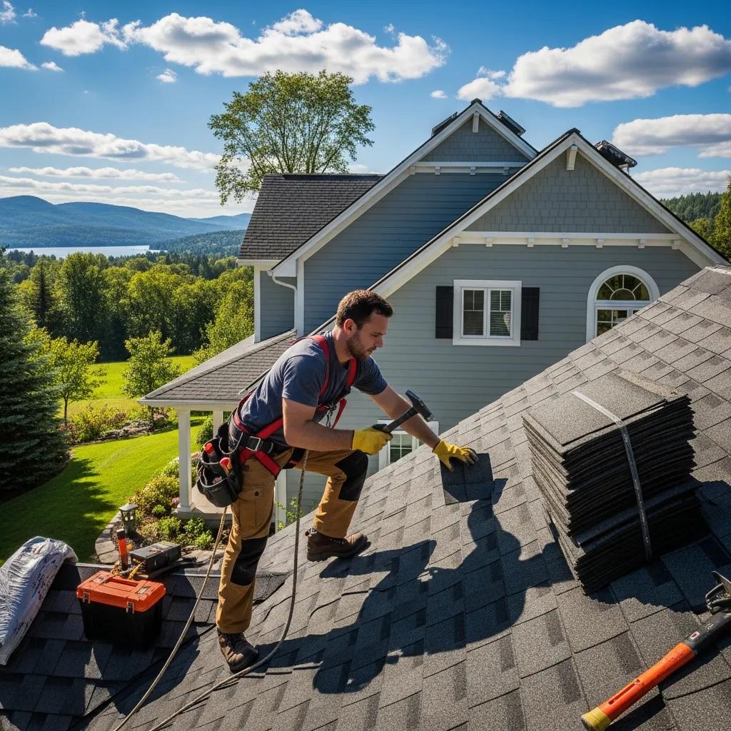 Professional roofing installation by Evert Construction showcasing residential solutions
