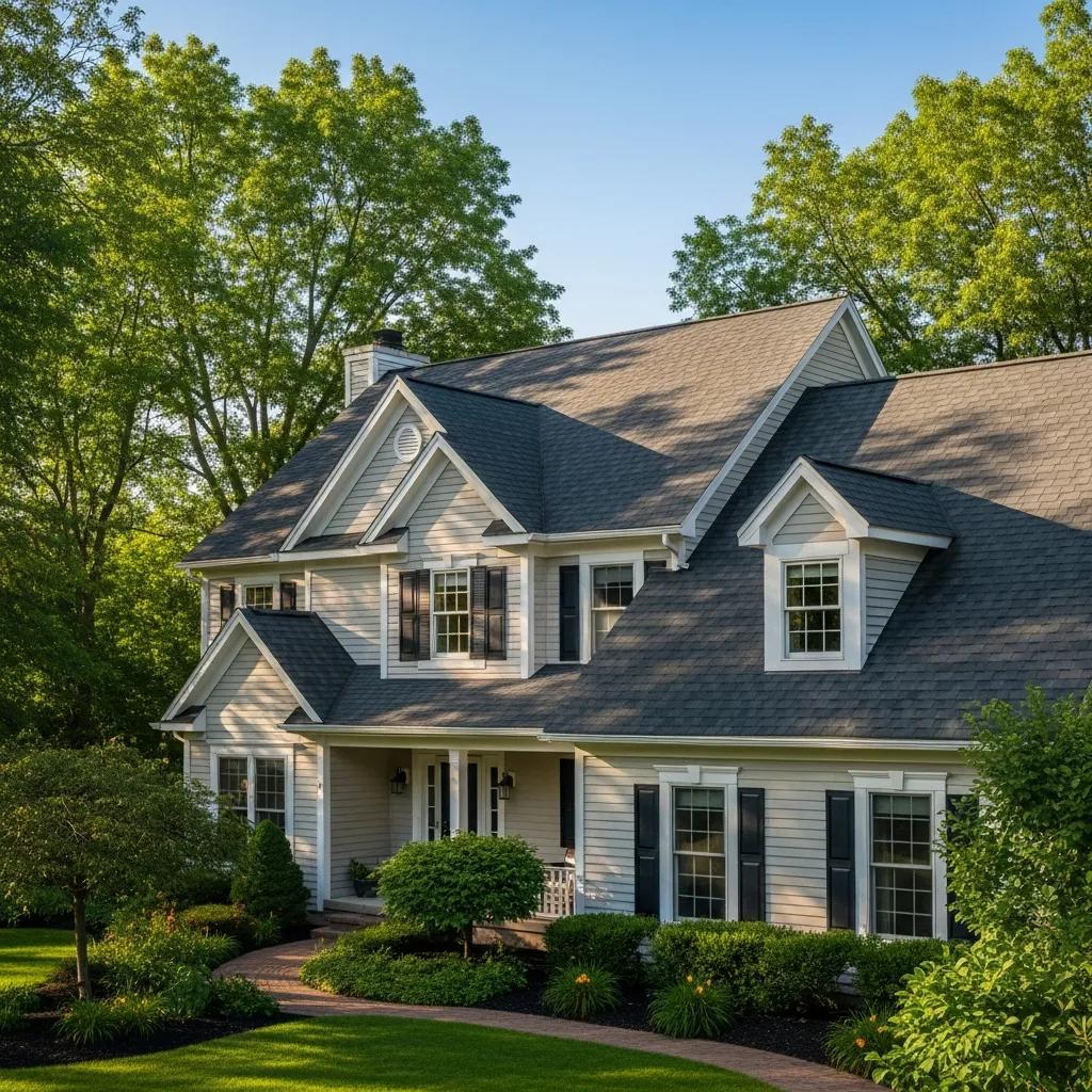 Residential home in Grand Ledge, MI with a well-maintained roof, symbolizing the importance of roofing services
